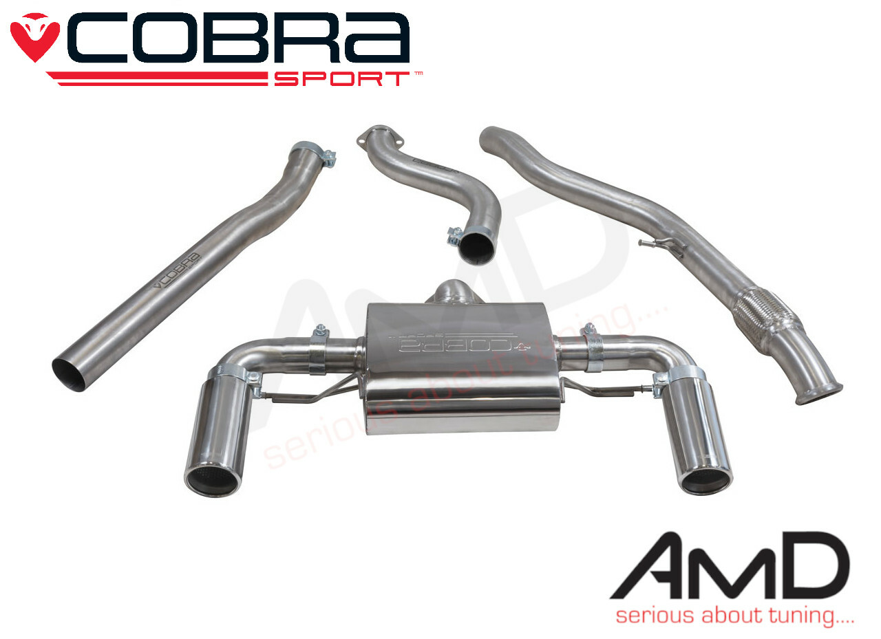 Cobra BMW M235i Cat Back Exhaust System Stainless Steel Non Resonated