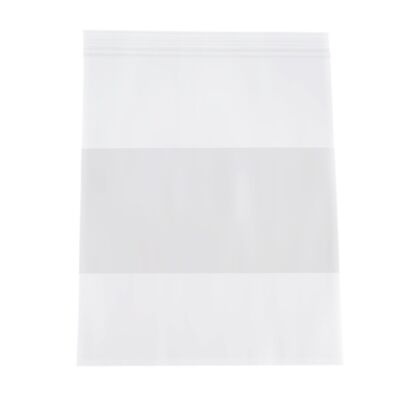 Clear Plastic Reclosable Bags Self Seal Zipper Seal Choose Type Mil & Size