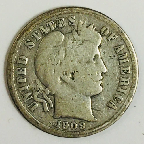 LOT #L 414   1909-D BARBER DIME (BETTER DATE)
