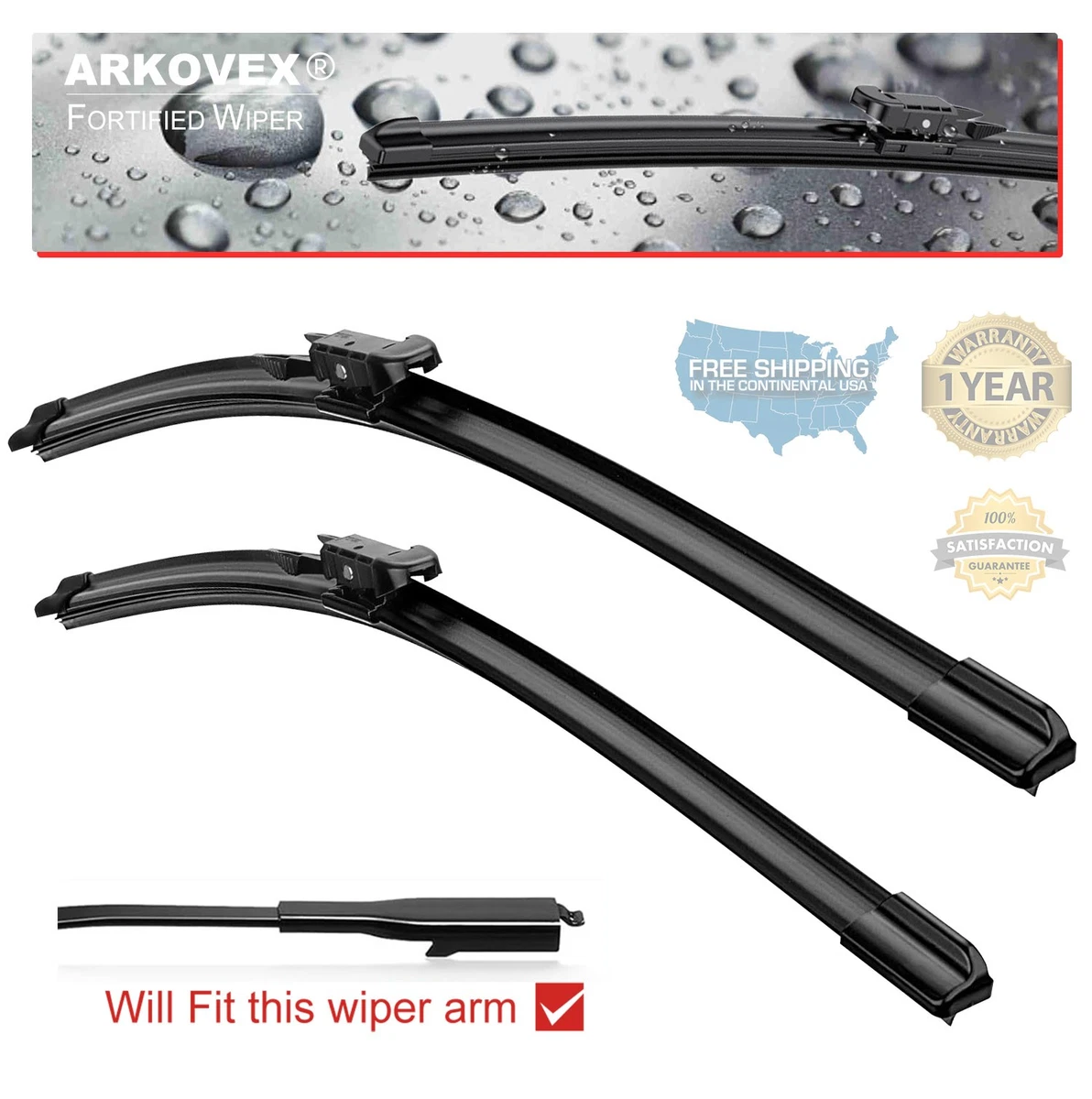 2019 Ford Expedition Key Fob Genuine Motorcraft Wiper Blade Set (3