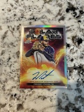 2024 Topps Cosmic Chrome Solar Flares Autograph Freddy Peralta Brewers/Mets Auto