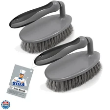 Heavy Duty Scrub Brush with Comfortable Grip, Cleaning Brush for Bathroom, Sh...