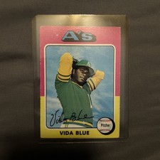 1975 Topps - Vida Blue #510 Oakland Athletics Baseball Base Set