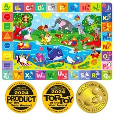 Baby Floor Play Mat – Super Soft Plush Surface ABC Rug for Toddlers & Infants...