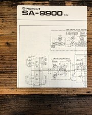 Pioneer SA-9900 Amplifier Fold Out Schematic Original 