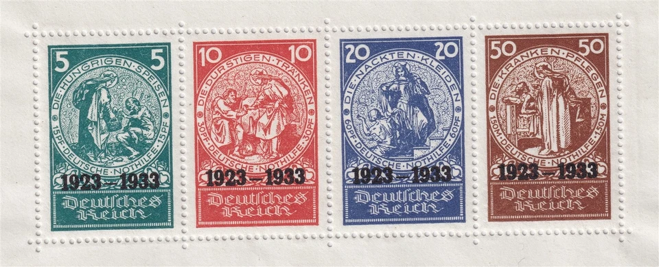 Stamp Germany Reich Mi 508-11 Sheet 1933 Saint Elizabeth Schwind Charity MNH - Image 2 of 3