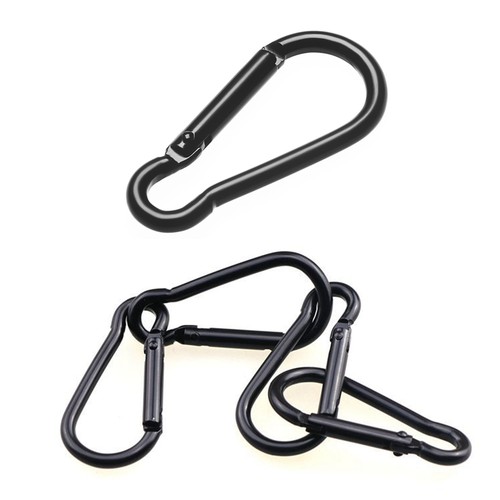 Climbing Camping Hiking D Carabiner Keychain Snap Clip Water Bottle Hooks - Picture 7 of 15