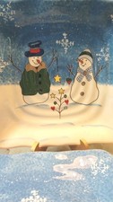 ST. NICHOLAS SQUARE BUTTON UP SNOWMAN COUPLE ...