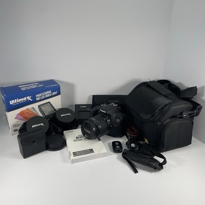 Canon Rebel T7 EOS 1500D DSLR Camera Multiple Lenses Pre-Owned VGC Pls See Pics