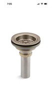 Kohler K-8801-BV Duostrainer 3-1/2" Kitchen Sink Basket Strainers, Brushed Bronz