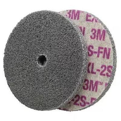 Scotch-Brite 61500122553 Unitized Wheel, 6'' Dia, Center Hole, Silicon Carbide,