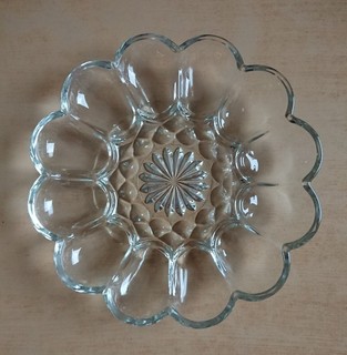 Anchor Hocking Presence Glass Serving Platter for Stuffed Eggs Template Platter