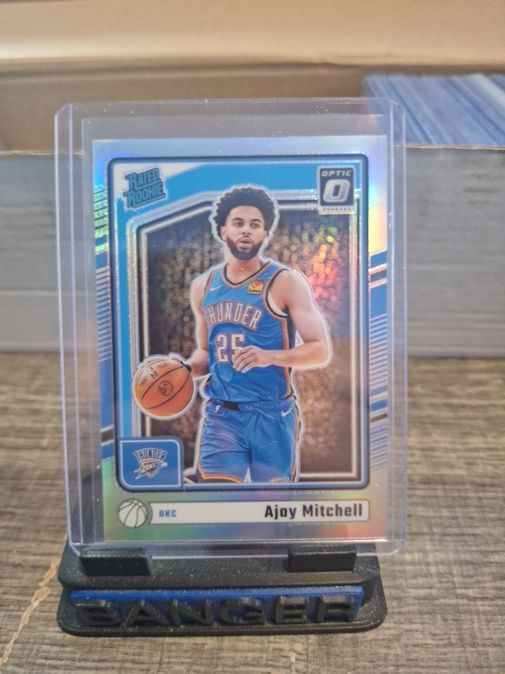 2024-25 Donruss Optic AJAY MITCHELL Silver Holo #274 Rated Rookie Thunder SP