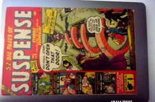 SUSPENSE #8 1951 SOLID G/VG  52 PAGER, 7 STORIES SOME AWESOME SPLASH PAGES MORE