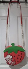 Strawberry Shortcake Figural Crossbody Bag shaped like a strawberry