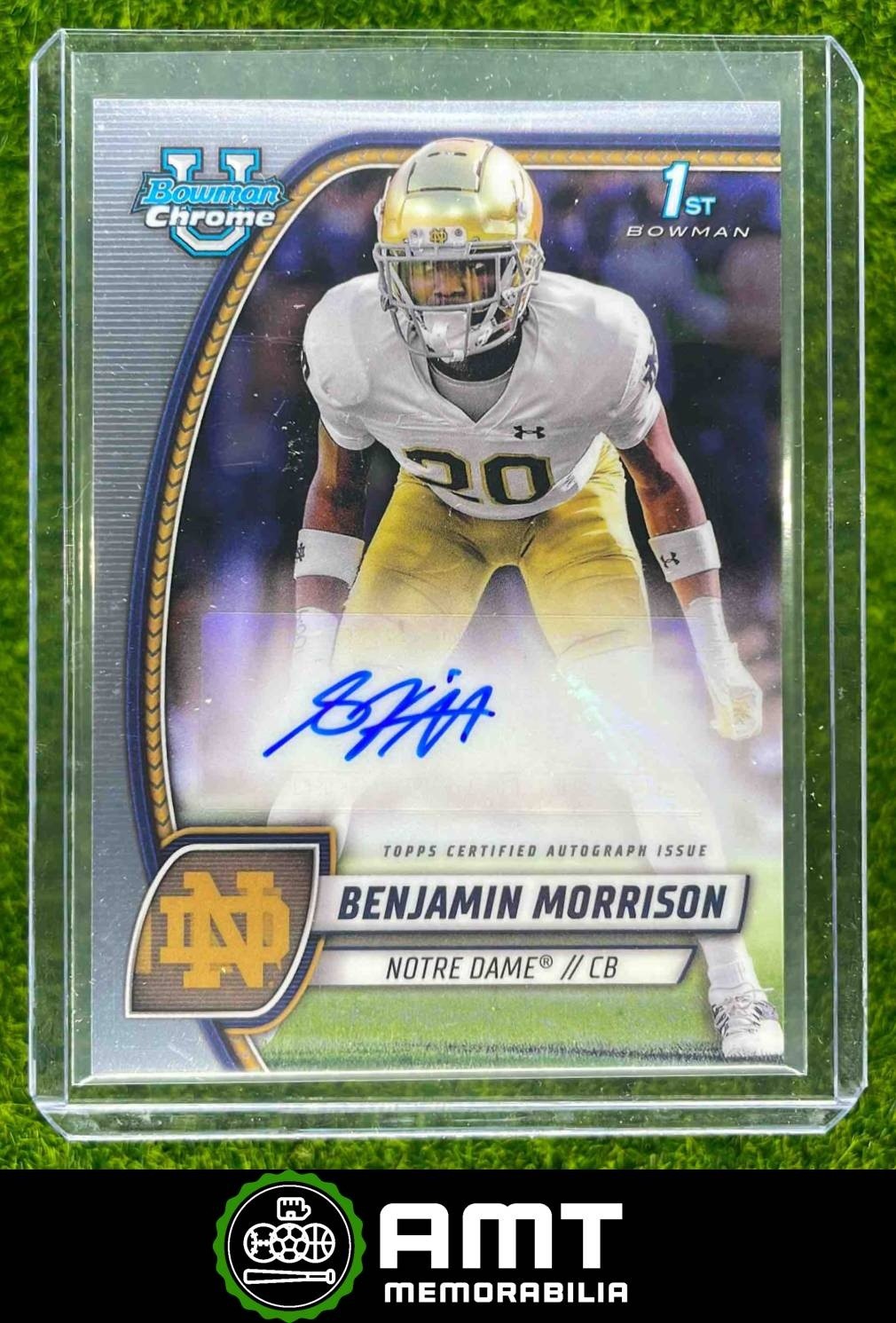 Benjamin Morrison 2024 Bowman Chrome University Auto Notre Dame #PA-BMO