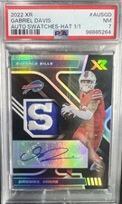 2022 XR Gabriel Davis Auto Swatches-Hat 1/1