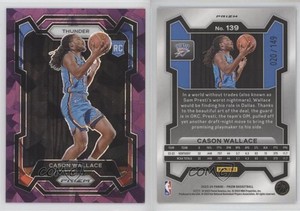 2023-24 Panini Prizm Purple Ice Prizm /149 Cason Wallace #139 Rookie RC