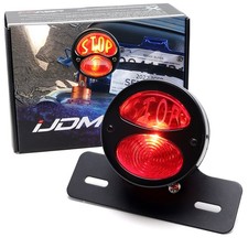 Hot Rod Car Bobberchopper Retro Model-a Style Duolamp Tailbrake Lamp W Backet