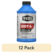(12 pack) Super Tech Dot 4 Brake Fluid, 12 fl oz 5.16 per gallon