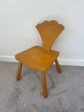 Gressco Children’s Wooden Chair Kids Scalloped Back Nursery Chair Made USA