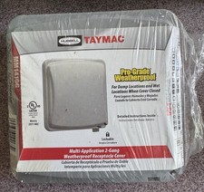 Hubbell TayMac Multi Application 2-Gang Weatherproof RECEPTACLE Cover Gray BNIB