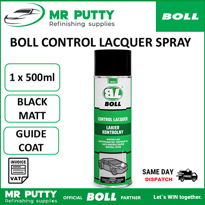BOLL control lacquer spray 500ml aerosol fast-drying black Control Guide Spray
