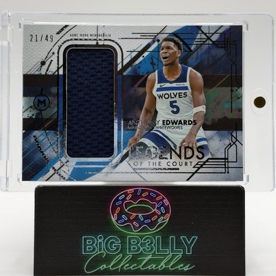 2025-26 Topps Motif Anthony Edwards Legends Of The Court Game Worn Patch /49 🏀