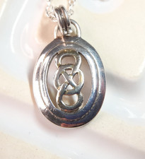 Vintage Sterling Silver Celtic Knot Pendant Kit Heath Real 925 Silver Jewellery