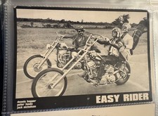 Easy Rider Dessert Black White Postcard Dennis Hopper Peter Fonda Jack Nicholson