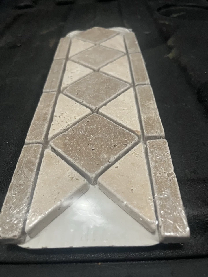 Satori Noce And Chiaro 95282 Tumbled Travertine Listen Tile 4”x12”. - Image 2 of 4