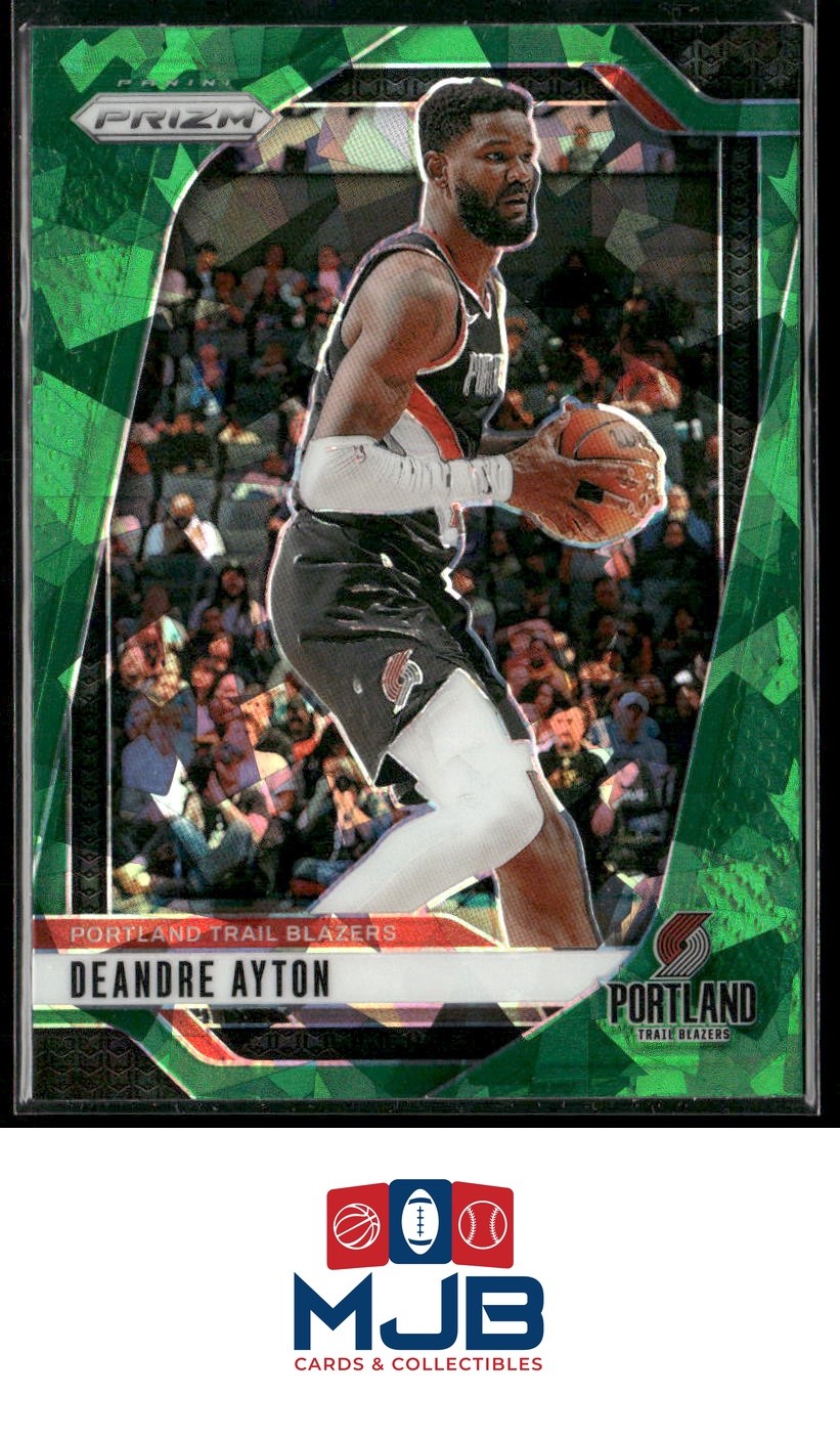 2024-25 Panini Prizm Deandre Ayton Prizms Green Ice #5 Portland Trail Blazers