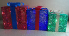 Pre-lit Colored Christmas Gift Box SET 3-pack Decorations — photo 2