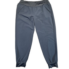 Adidas AEROREADY Women's Woven Jogger Pants Navy Blue Size L GL6591