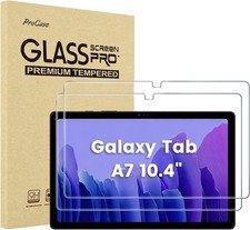 2 Pack Tempered Glass Screen Protector for Galaxy Tab A7 10.4 2020