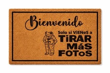 Bad Bunny Debi Tirar Mas Fotos coir outdoor doormats