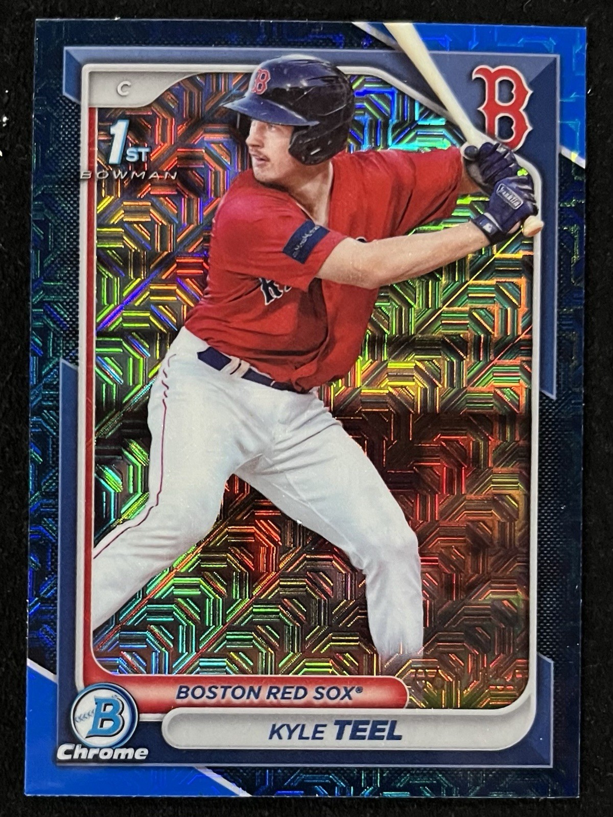 KYLE TEEL 2024 Bowman Chrome Mega Box #BCP-48 BLUE REFRACTOR /150 1st Bowman