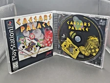 Caesars Palace (Sony Playstation 1997) COMPLETE!! Clean Disc!! Place Your Bets!!