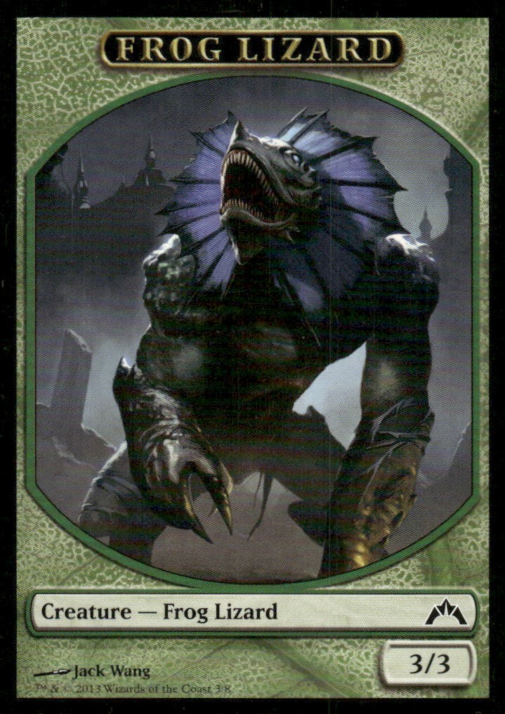Frog Lizard Token 3 Token Gatecrash Magic: The Gathering LP