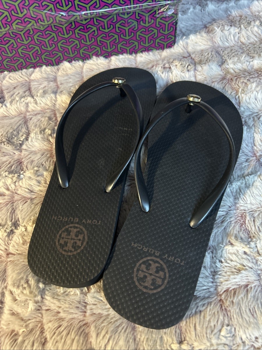Tory Burch Womens Black Flip Flop Size 7 | eBay