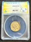 1935 S BUFFALO NICKEL ANACS AU 55 285