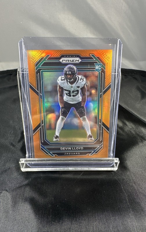 2022 Panini Prizm - Rookies Devin Lloyd #376 Orange Prizm /249 (RC)