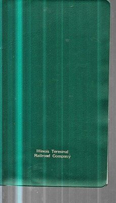 ITC ILLINOIS TERMINAL RR COMPANY  1980 PERSON DIARY BOOK BLANK