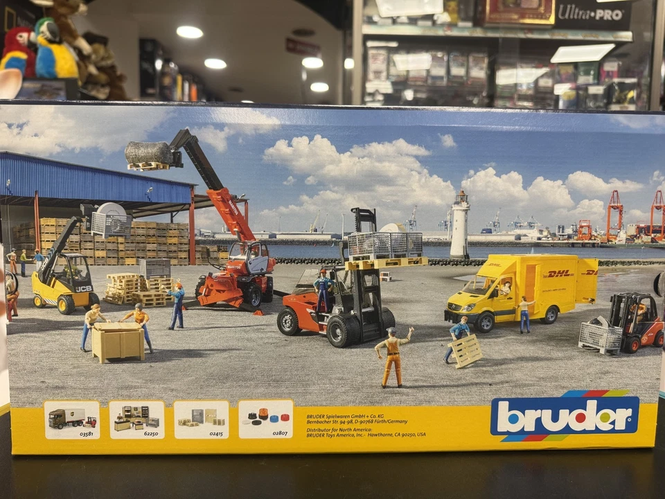 BRUDER  02513 - scala 1:16 - CARRELLO ELEVATORE LINDE HT160S - NUOVO - SIGILLATO - Immagine 3 di 4