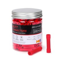 200 conectores electricos rojos 2216 AWG cobre estaado 0 7mm crimpado automotor