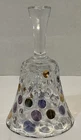 Vintage 1960s Borske Sklo Union 'Nemo' Glass Bell Polka Dot Bohemia Retro 6"
