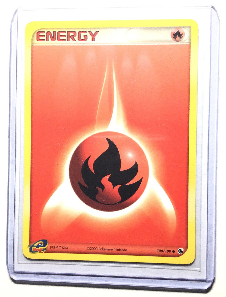 FIRE ENERGY - 108/109 - Ruby & Sapphire - Pokemon Card - NM | eBay