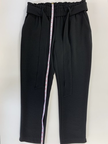 Ann Taylor Loft Petites Women’s XSP Ankle Black Crop Pants Pull On Elastic Waist - Picture 6 of 10