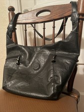 Black Leather Mitzi Handbag