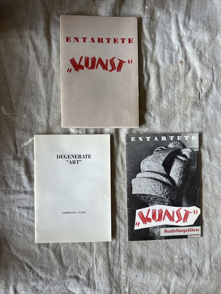 ENTARTETE KUNST (WWII) 2 Exhibition Guides 1937-1969